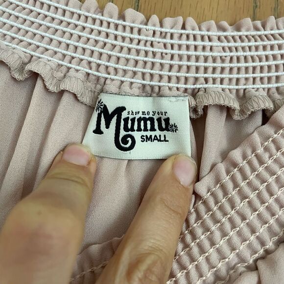 NWOT Show Me Your Mumu Hacienda Maxi Dress In Dusty Blush S - Picture 7 of 8